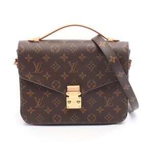 Louis Vuitton Metis Pochette Handbag Canvas Leather Monogram Brown